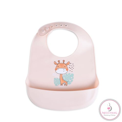 Cangaroo Rooibos szilikon előke pink zsiráf