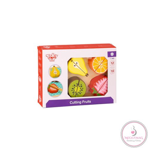 TOOKY Toy fa vágható gyümölcsök -10dbos
