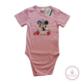 Disney Minnie rövid ujjú baba body, 104-es