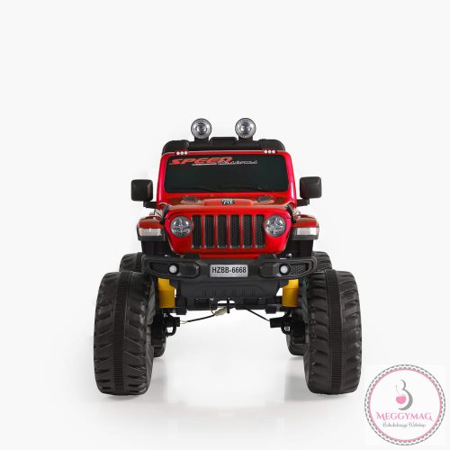 MONI BO fuego jeep 3 seb., 4 motoros 30 kg piros metál
