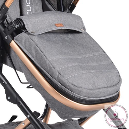 MONI Midas átalakítható sport/mózes babakocsi + táska, +fekvőbetét SZÜRKE