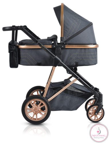 MONI Midas átalakítható sport/mózes babakocsi + táska, +fekvőbetét FEKETE