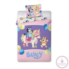   Bluey Magical Party gyerek, ovis ágyneműhuzat 100×135cm, 40×60 cm