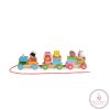 Moni Toys Fa kisvonat állatos 39 cm
