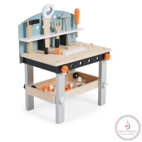 Moni Toys Fajáték fa szerelőpad 49x45x 29.5cm