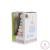Moni Toys FAJÁTÉK montessori torony karikákkal  8dbos