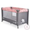 SAFARI utazóágy 1 szintes, zippes kibújóval, állatmintás PINK/rózsa