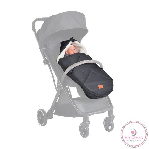 Cangaroo Luxe babakocsi lábzsák 42x80 cm hordozós fekete