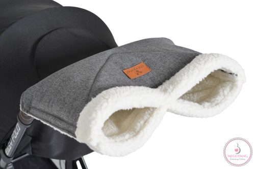 LUXE kézmelegítő babakocsira, muff SZÜRKE