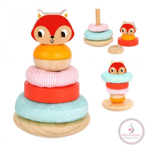 TOOKY Toy Fa torony rókás 7 dbos szett