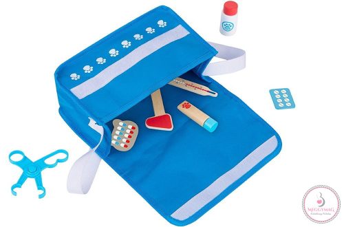 TOOKY Toy fa kis állatorvosi játékszett 16dbos KÉK