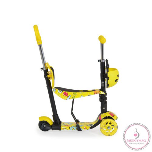 MONI Lollipop roller üléssel katicás sárga