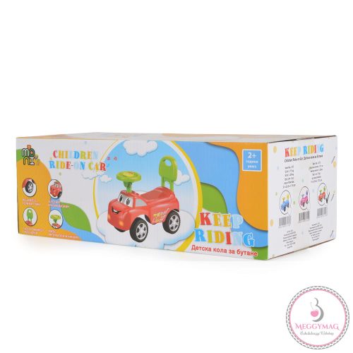 Moni Toys Keep zenélős bébitaxi kék