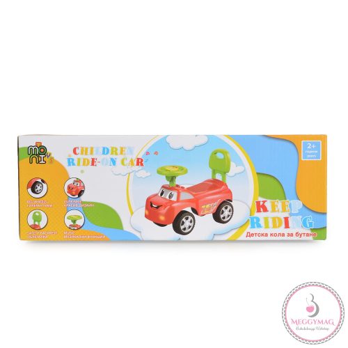 Moni Toys Keep zenélős bébitaxi piros