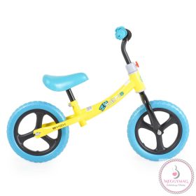   2B futóbicikli carbonszálas, 20kgig, emelhető ülés SÁRGA/KÉK