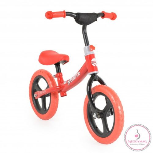 2B futóbicikli carbonszálas, 20kgig, emelhető ülés PIROS