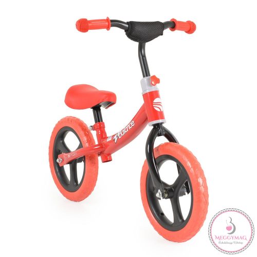 2B futóbicikli carbonszálas, 20kgig, emelhető ülés PIROS