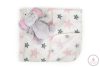 Cangaroo Takaró 90x75cm elefánt plüss pink