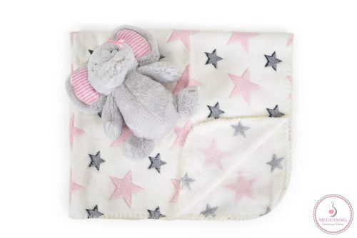 Cangaroo Takaró 90x75cm elefánt plüss pink
