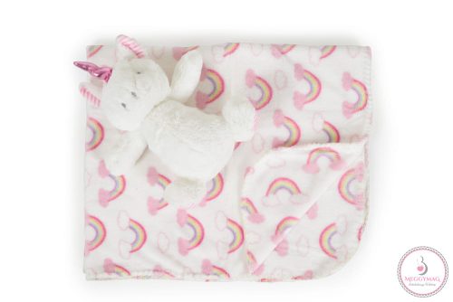 Cangaroo Takaró 90x75cm unikornis plüss pink