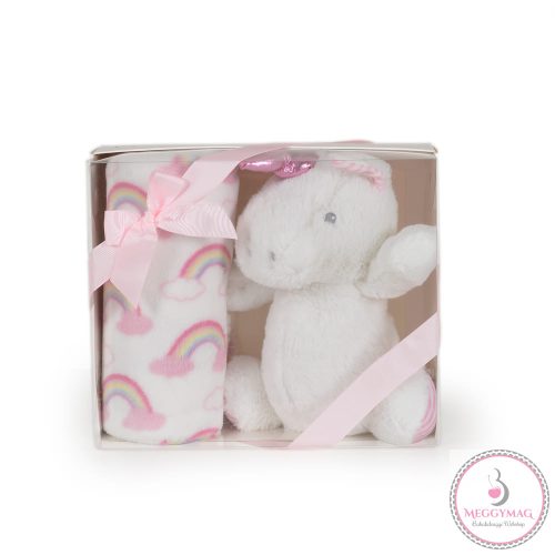 Cangaroo babatakaró 90x75cm unikornis plüss pink