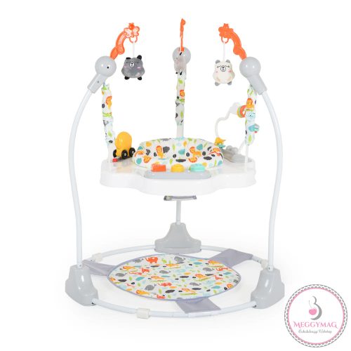 MONI Magic fun baba ugráló pasztel játékkal szürke