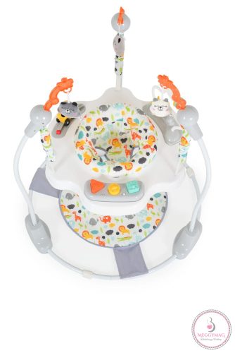 MONI Magic fun baba ugráló pasztel játékkal szürke