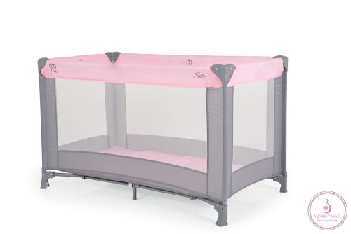 MONI Solo összecsukható utazóágy 1 szintes pink