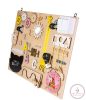Moni Toys Montessori matatófal közép 50x37,5cm órás, lányos