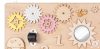 Moni Toys Montessori matatófal közép 50x37,5cm órás, lányos
