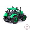 Polesie Toys  91222 lendkerekes, hátrahúzós traktor ZÖLD