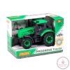 Polesie Toys  91222 lendkerekes, hátrahúzós traktor ZÖLD