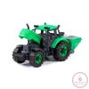 POLESIE Toys Traktor vetőgép ZÖLD