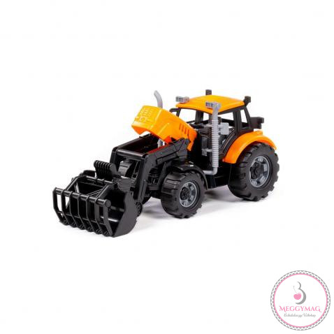 POLESIE Toys lendkerekes kotrógép NARANCS