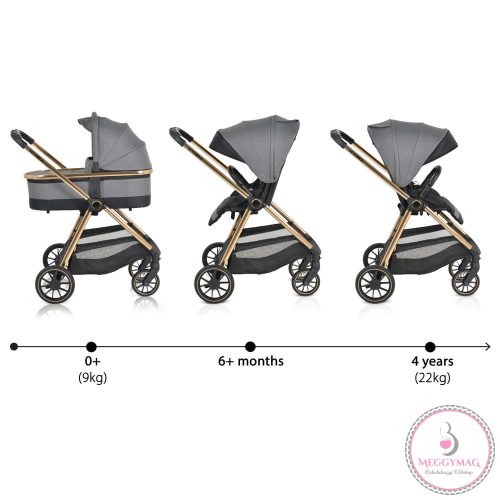 Cangaroo Hydra 2in1 babakocsi szürke