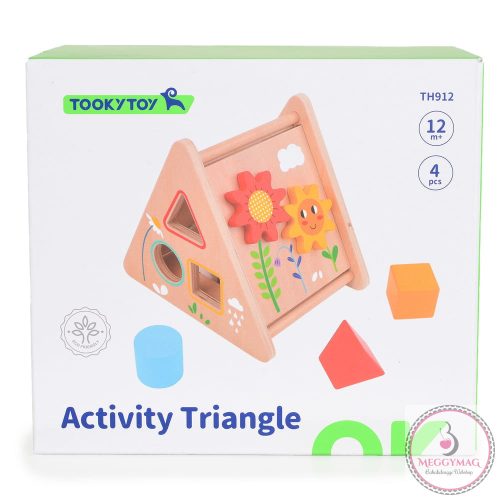 TOOKY Toy bedugós fajáték háromszög