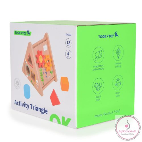 TOOKY Toy bedugós fajáték háromszög