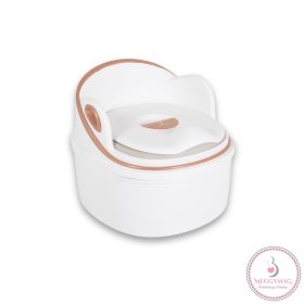   RUM BABA 2in1 bili átalakítható wc szűkítő+fellépő, szilikon ülés FEHÉR