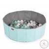 LABDAMEDENCE összecsukható 80cm + 90db 7cms labda MENTA/SZÜRKE