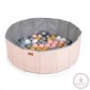 LABDAMEDENCE összecsukható 80cm +90db 7cms labda PINK
