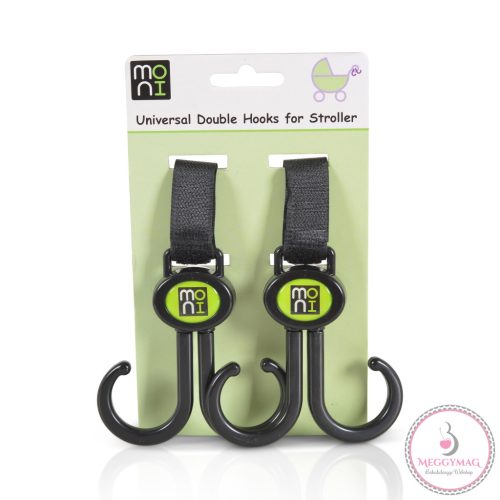 HOOKS akasztó, univerzális 2db FEKETE