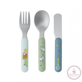 Kis herceg fém evőeszköz készlet 