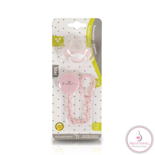 STAR cumi -játszócumi és cumilánc PINK