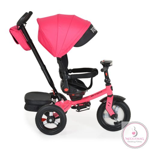 BYOX Tornado szülőkaros tricikli 25kg ig 360f forgatható pink