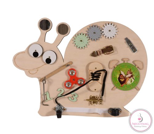 Moni Toys Montessori matatófal snail