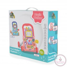 MUSIC WALKER járássegítő elefántos PINK