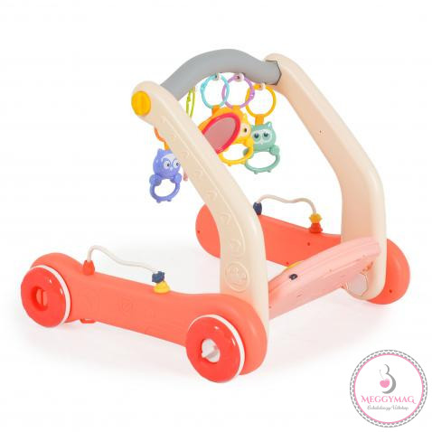 MONI MUSIC WALKER 2in1 járássegítő+játszószőnyeg PINK