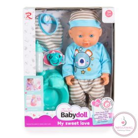 Tutu love Baba 31 cmes fiú baba cumis szürke