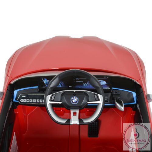 BO BMW i4 elektromos kisautó 2motor, 115cm, 30kg-ig PIROS