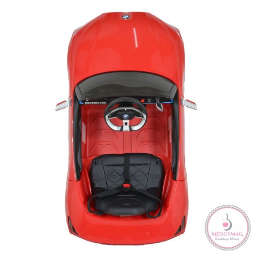 BO BMW i4 elektromos kisautó 2motor, 115cm, 30kg-ig PIROS